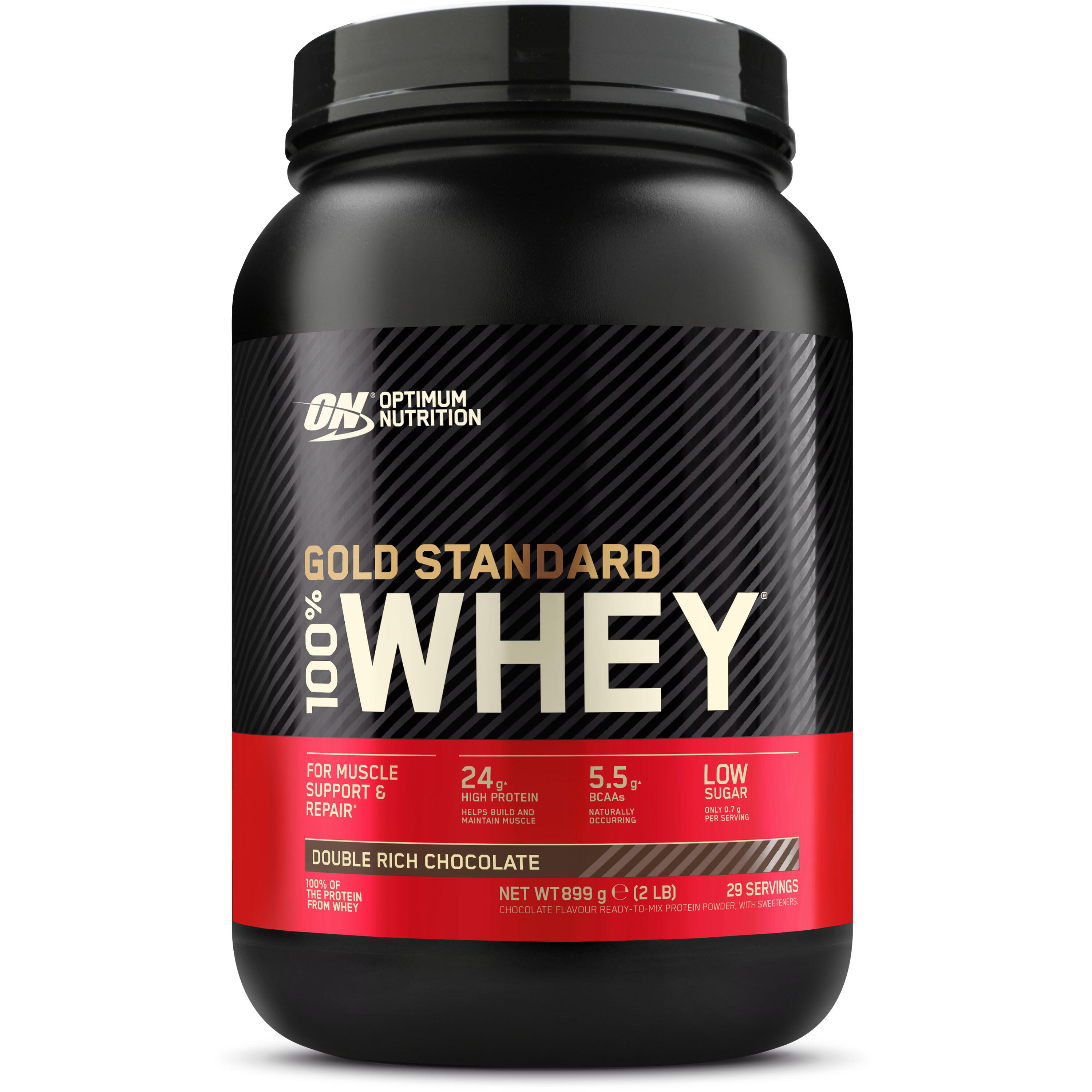 OPTIMUM NUTRITION Wei-eiwit - 100% Wei Goud (900gr) - Chocolade