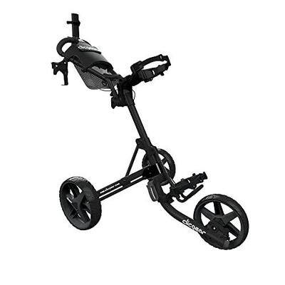 Clicgear 4.0 zwarte unisex 3-wiel opvouwbare handmatige golfkar