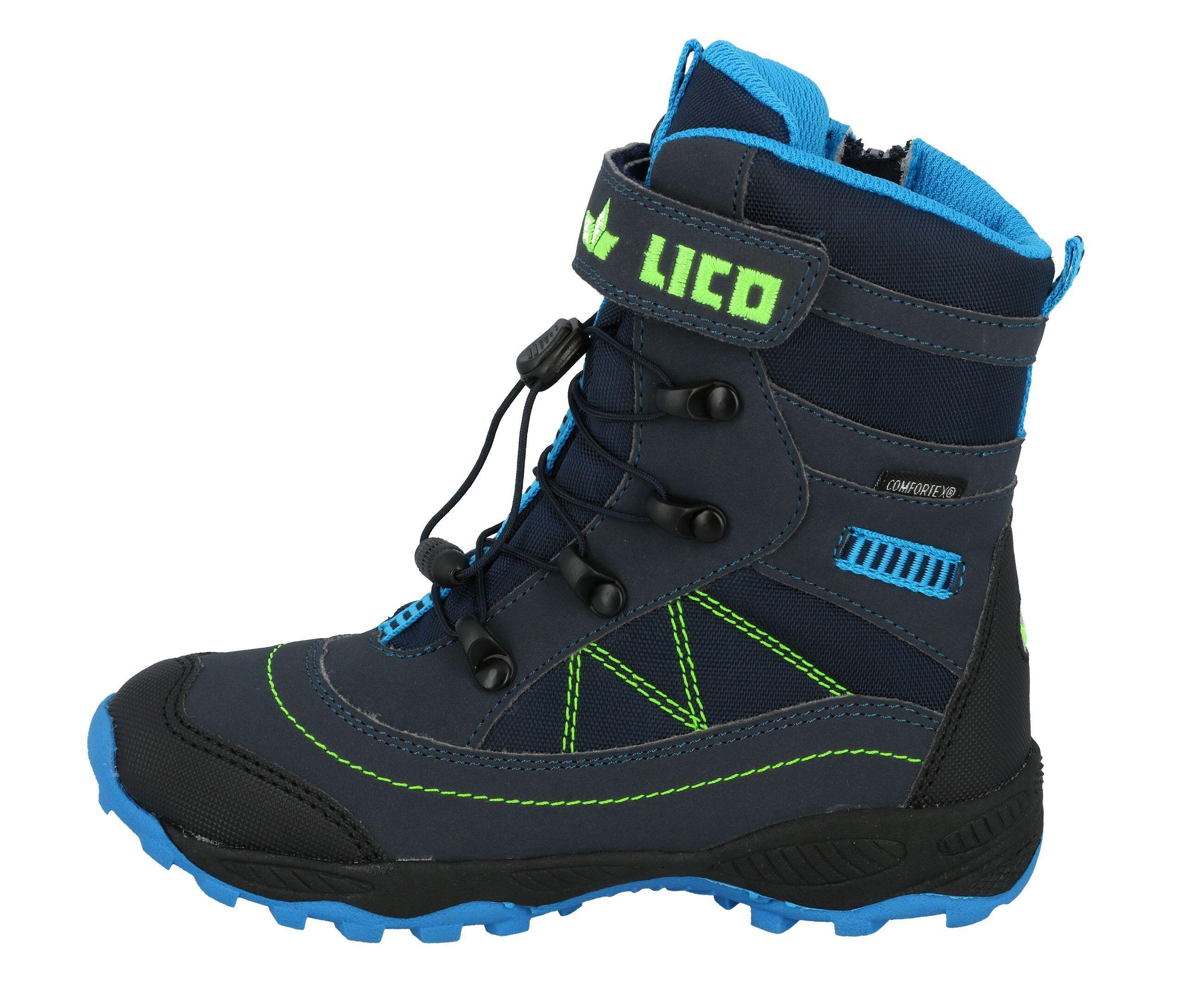 LICO Sundsvall VS Boys' Winter Boots Nylon Blue Waterproof 2/5