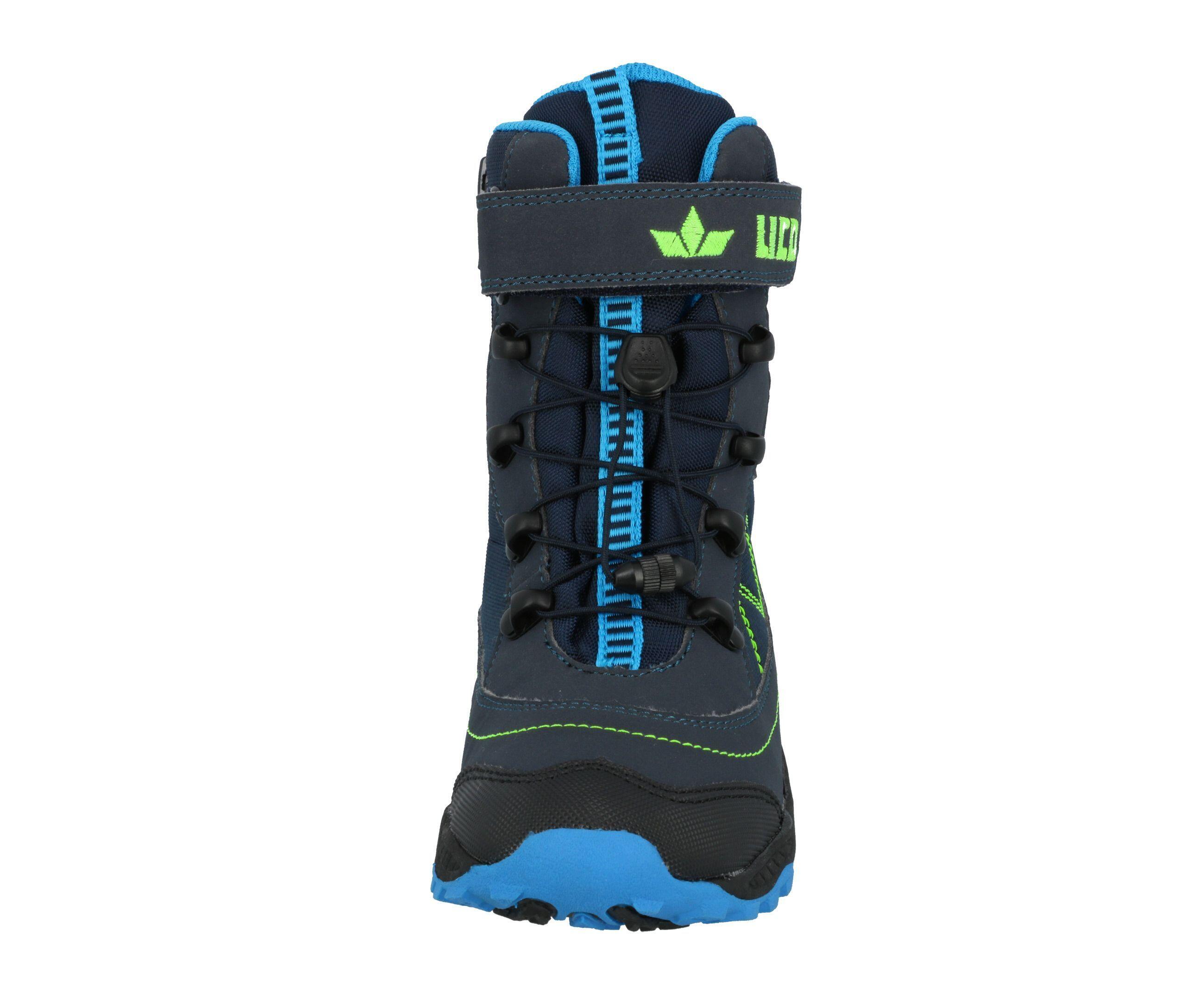 LICO Sundsvall VS Boys' Winter Boots Nylon Blue Waterproof 3/5