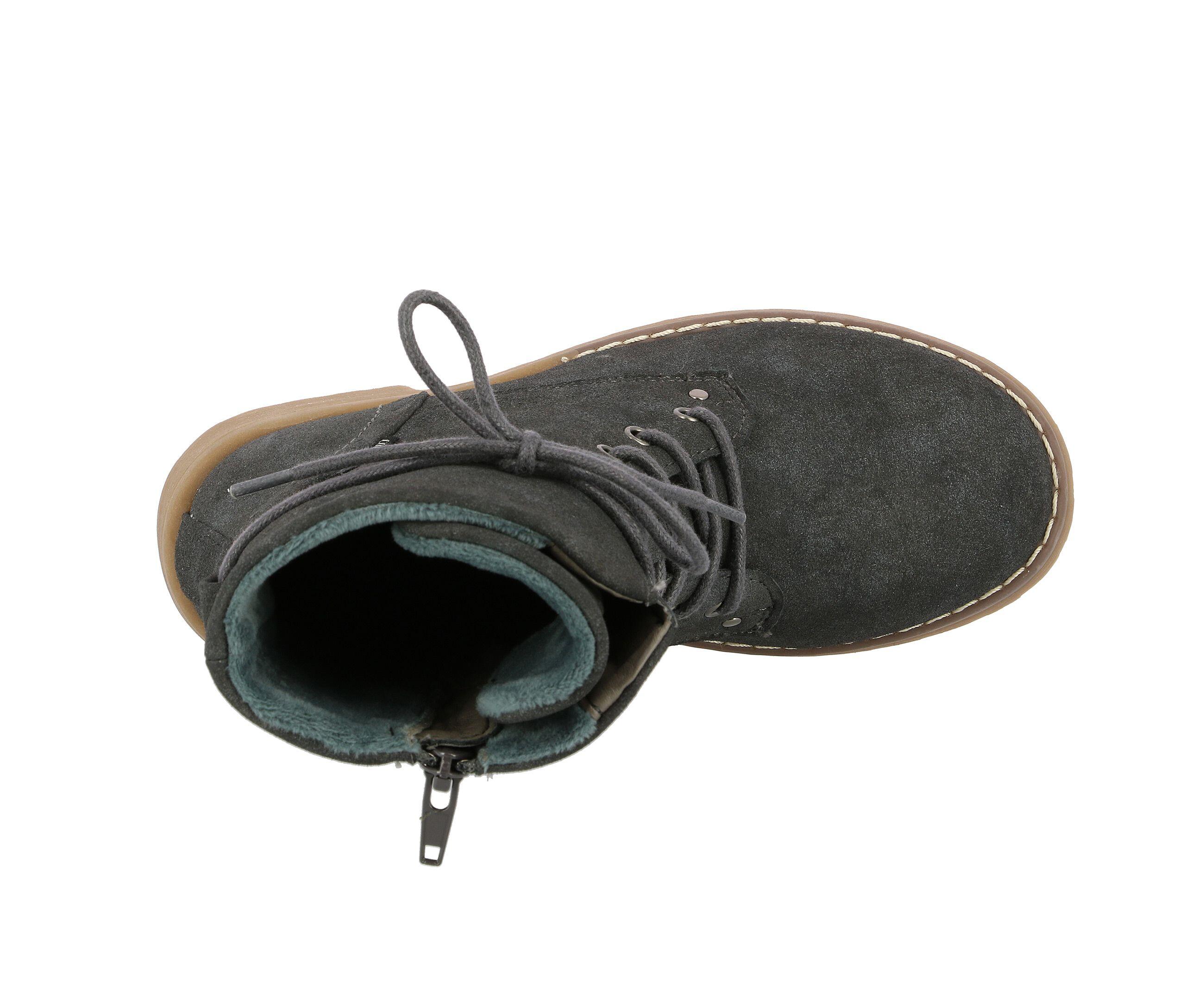 Angulus starter shoe with laces cognac veter-schoen eerste loop-schoen geborsteld leer bruin