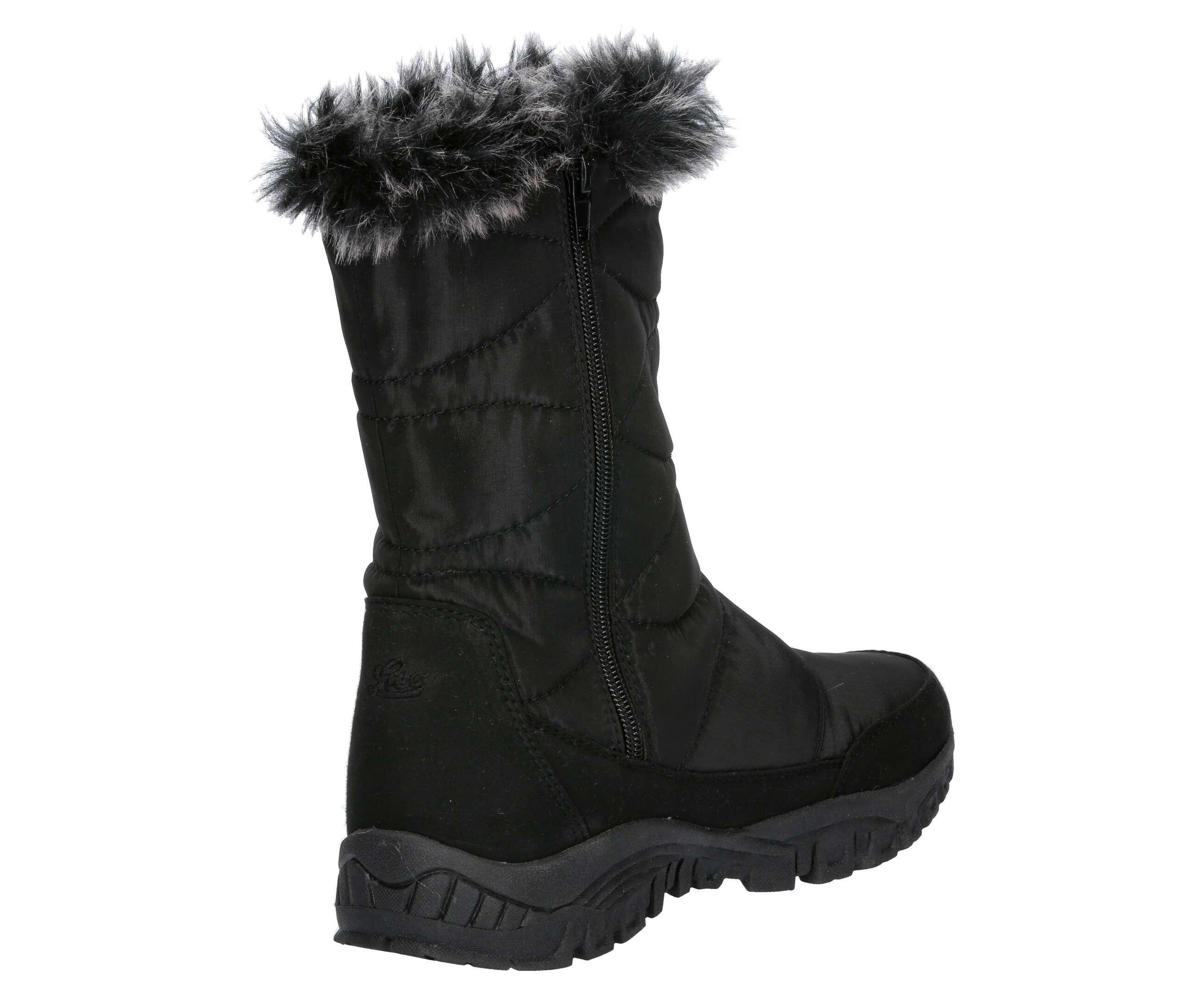 Winterstiefel schwarz wasserdicht Damen Winterboot Almina 4/5