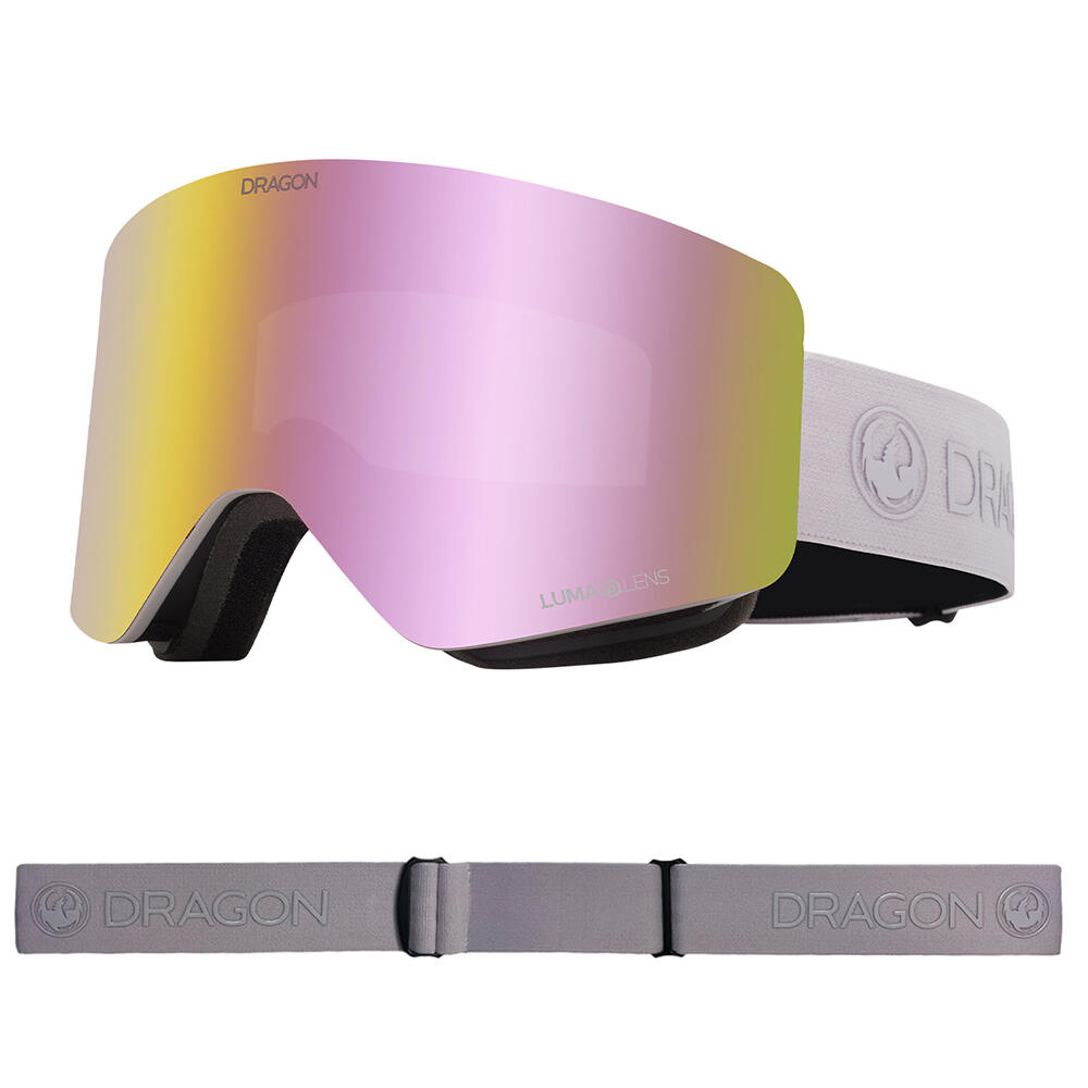 DRAGON R1 OTG SNOW GOGGLES - Lilac/Pink Ion & Dark Smoke