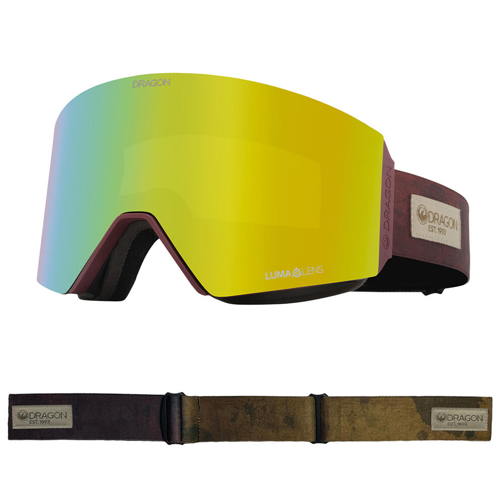 DRAGON RVX MAG OTG SNOW GOGGLES - Reclaimed/Gold Ion & Amber