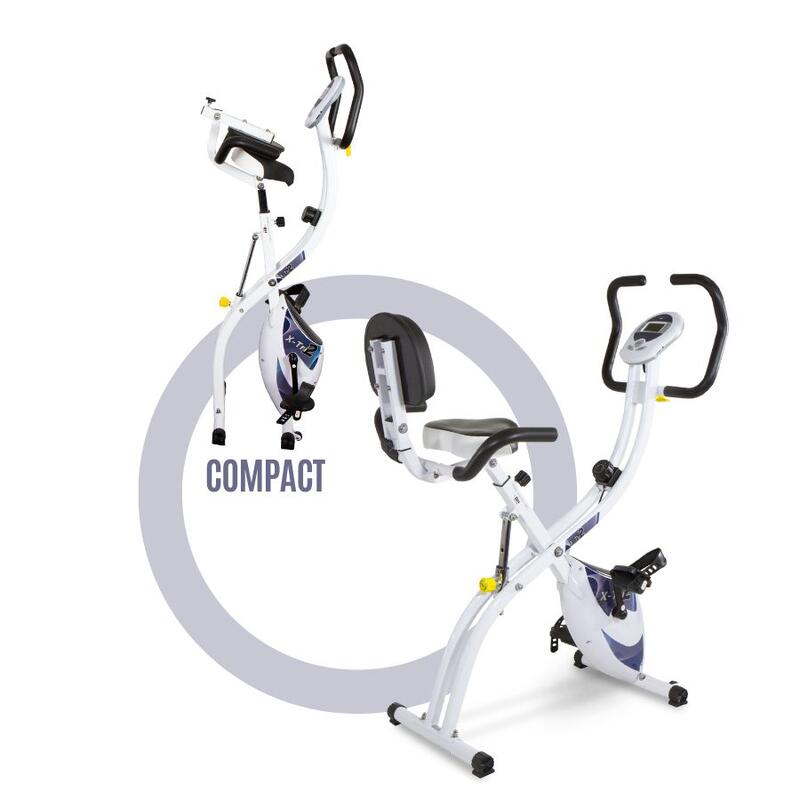 Tecnovita Bicicleta Estática Plegable Open&Go Inercia 8 Kg + Soporte  Tablet/Smartphone, Multicolor