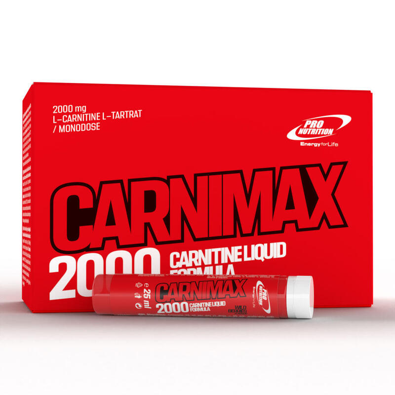 L-CARNITINĂ Fructe de pădure 20 monodoze x 25 ml | 2000mg L-carnitină / monodoză