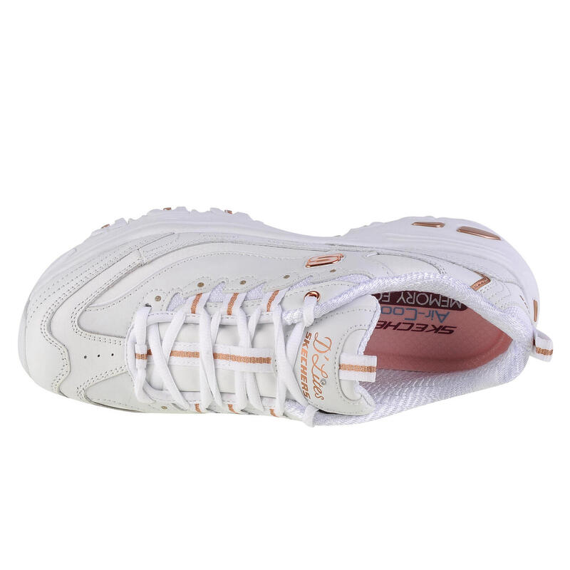 Pantofi sport femei Skechers DLites Fresh Start, Alb