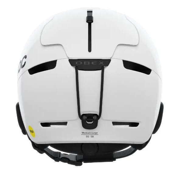 POC Obex Mips Ski Helmet White XS - ABS/PC, Adjustable Ventilation