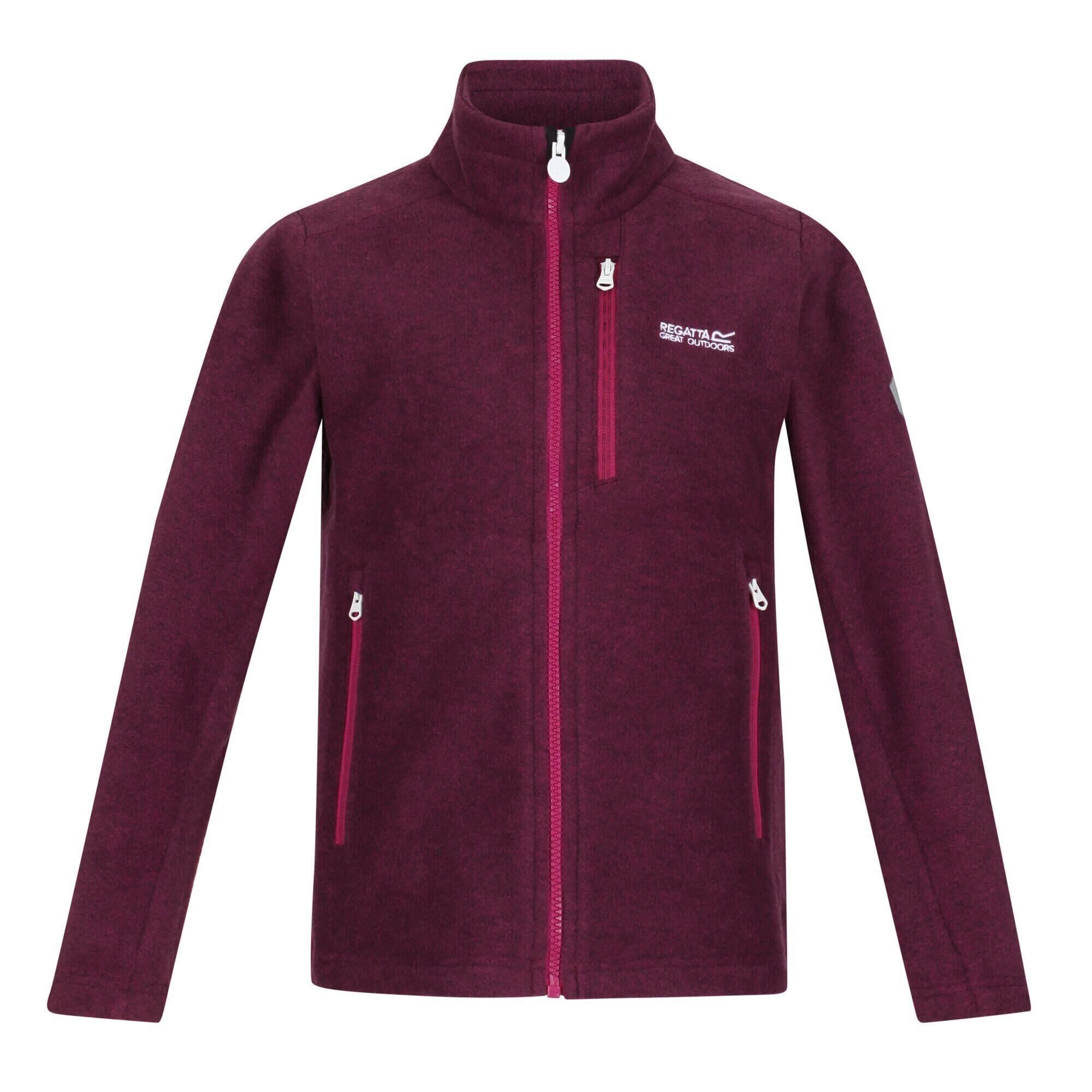 REGATTA Childrens/Kids Marlin VII Full Zip Fleece Jacket (Raspberry Radience)