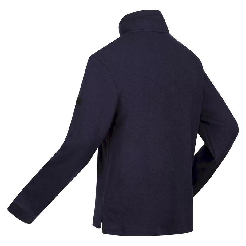 Felpa In Pile Cerniera Ad Un Quarto Uomo Regatta Lanchester Blu Navy