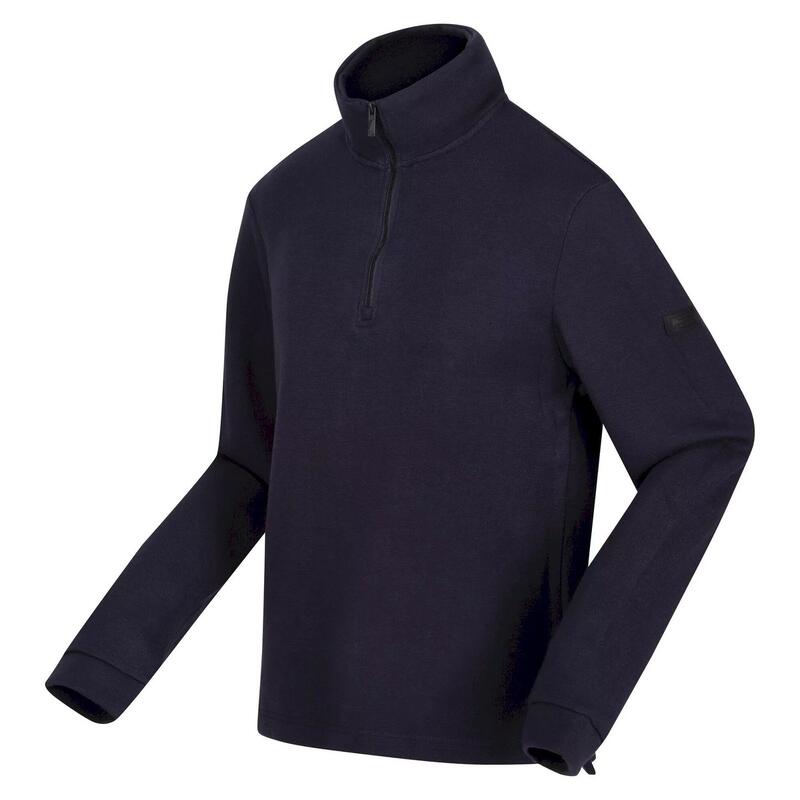 Felpa In Pile Cerniera Ad Un Quarto Uomo Regatta Lanchester Blu Navy