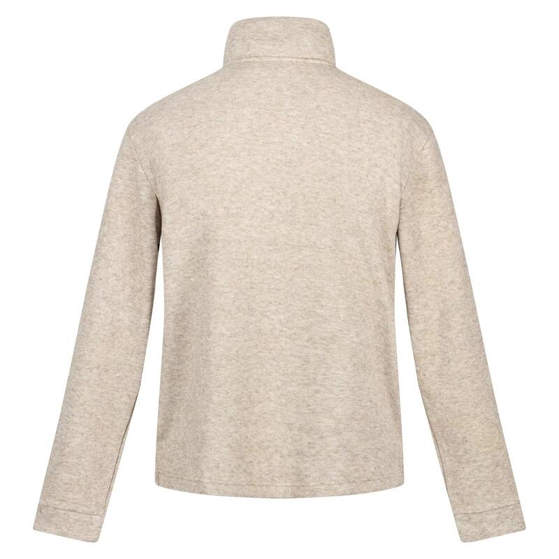 Heren Lanchester Marl Quarter Zip Fleece Top (Goudzand)