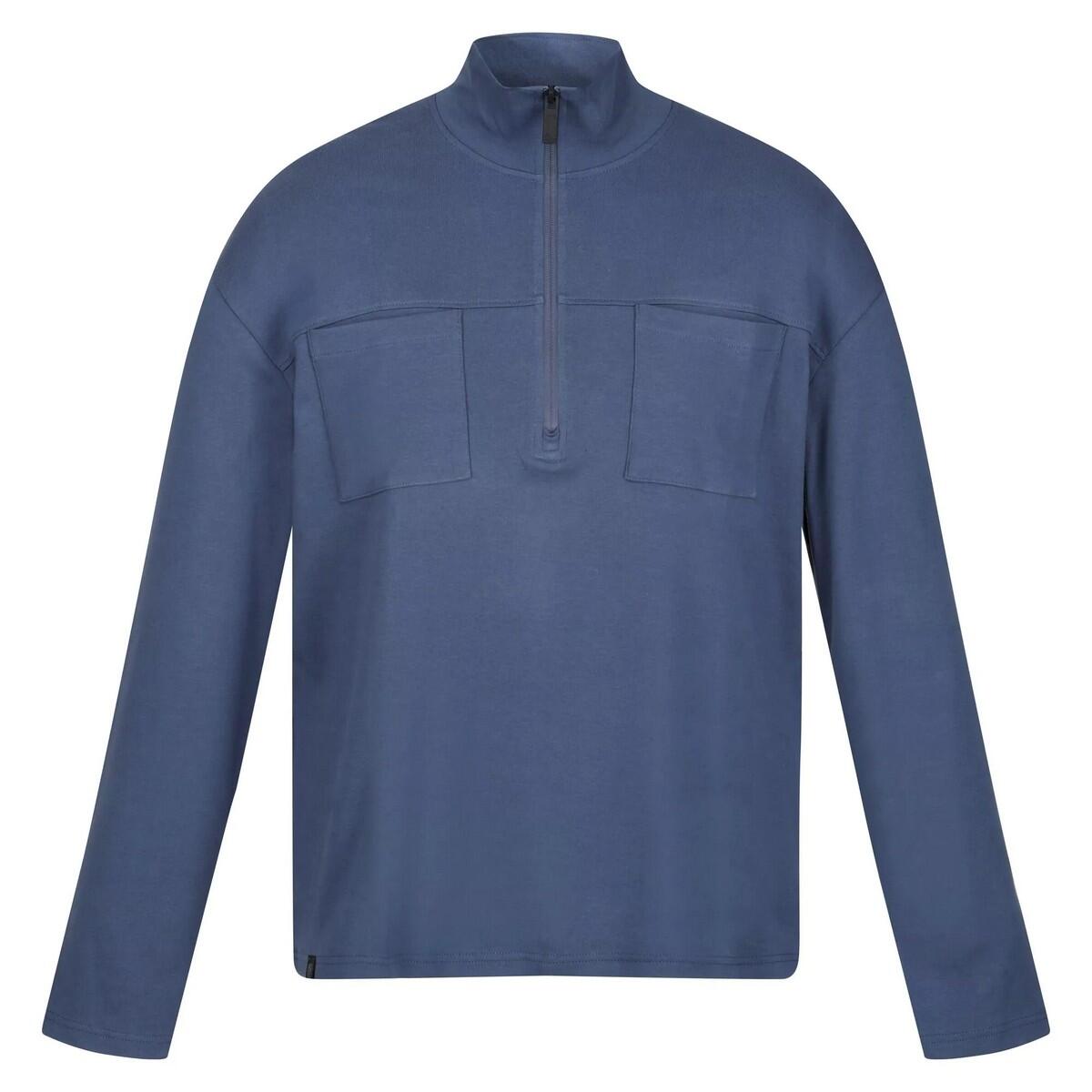 Uomo Top in pile FERDO (denim scuro)