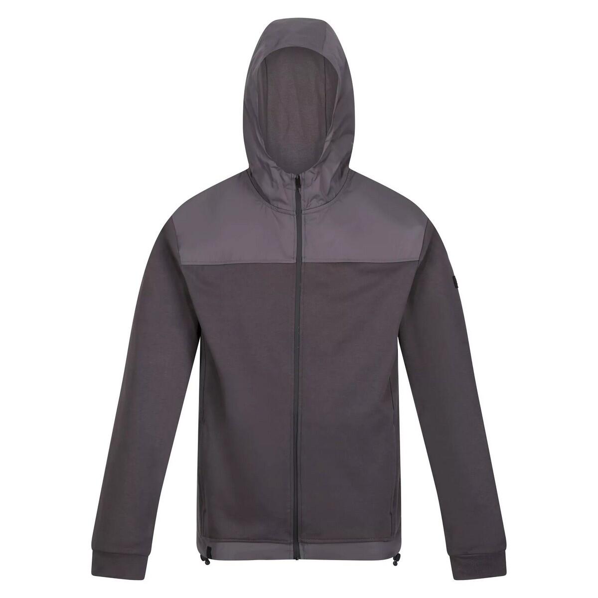 REGATTA Mens Luis Fleece Full Zip Hoodie (Dark Grey)