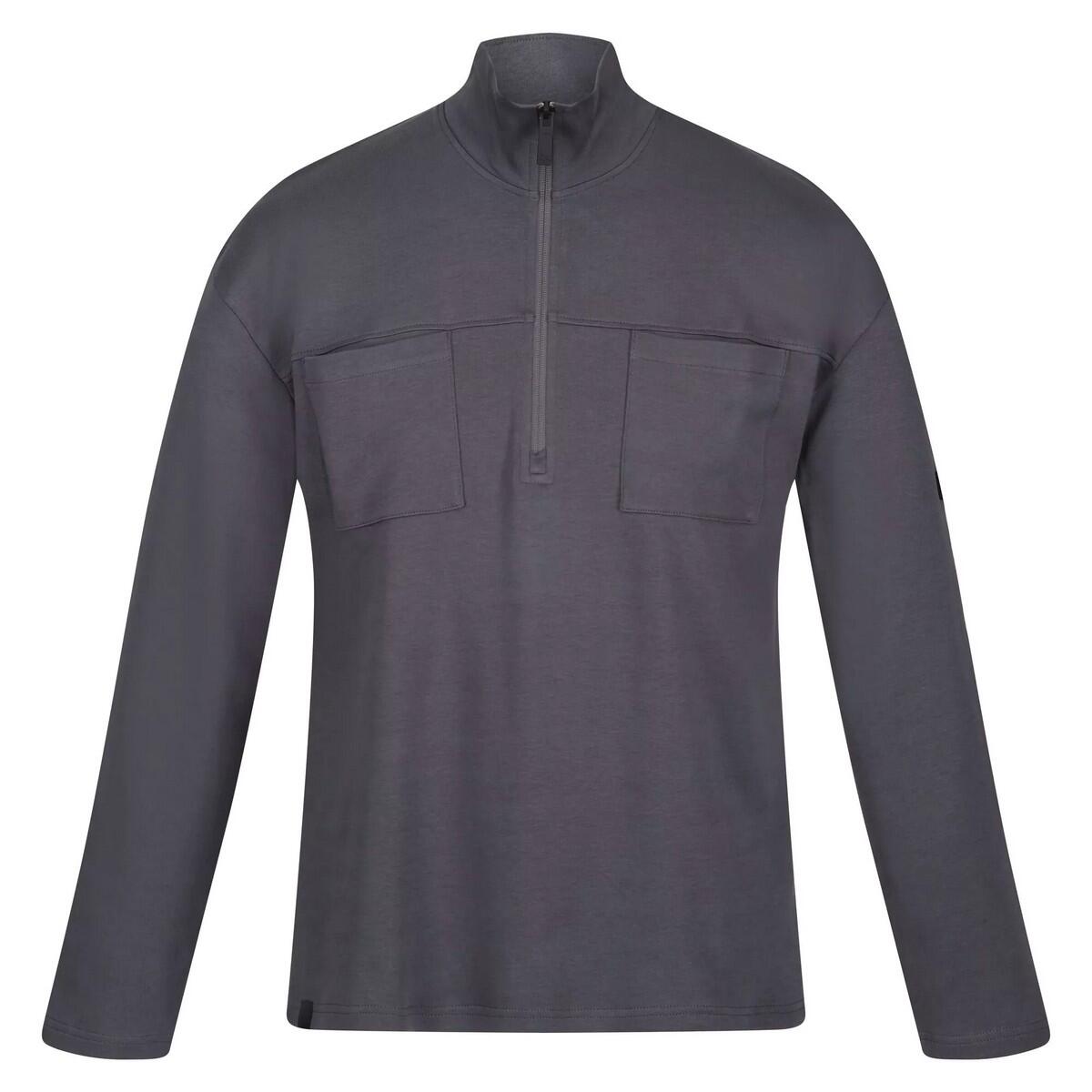 Uomo Top in pile FERDO (grigio scuro)