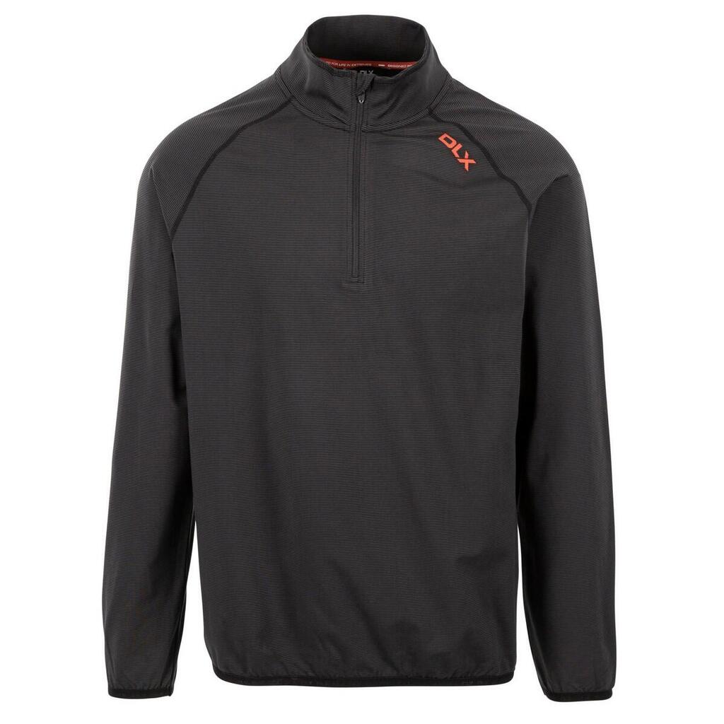 Mens Hulton DLX Half Zip Fleece Top (Black)