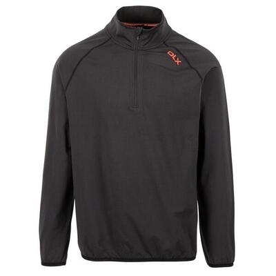 Heren hulton dlx half zip fleece top (zwart)