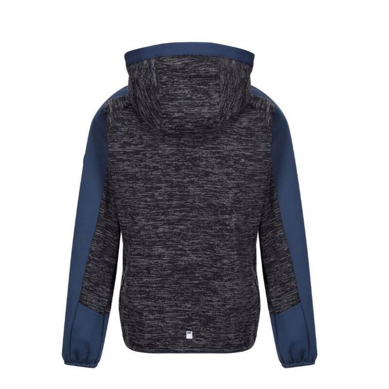 Felpa Con Cappuccio E Zip Intera Marna Bambini Regatta Dissolver VI Blu Navy