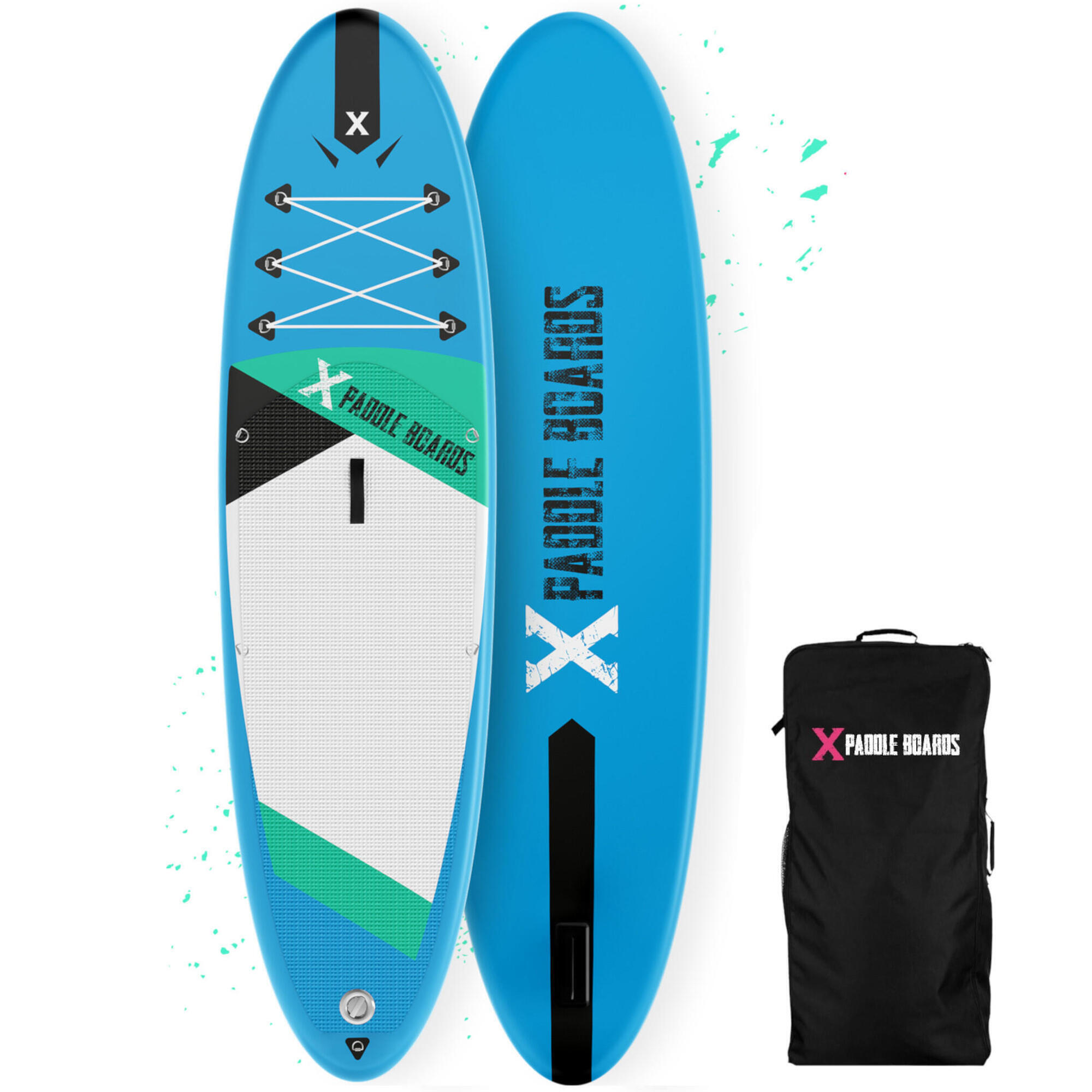 X PADDLE BOARDS Aufblasbares SUP 305 x 82 x 15cm Komplettpaket - Xpaddleboards X1