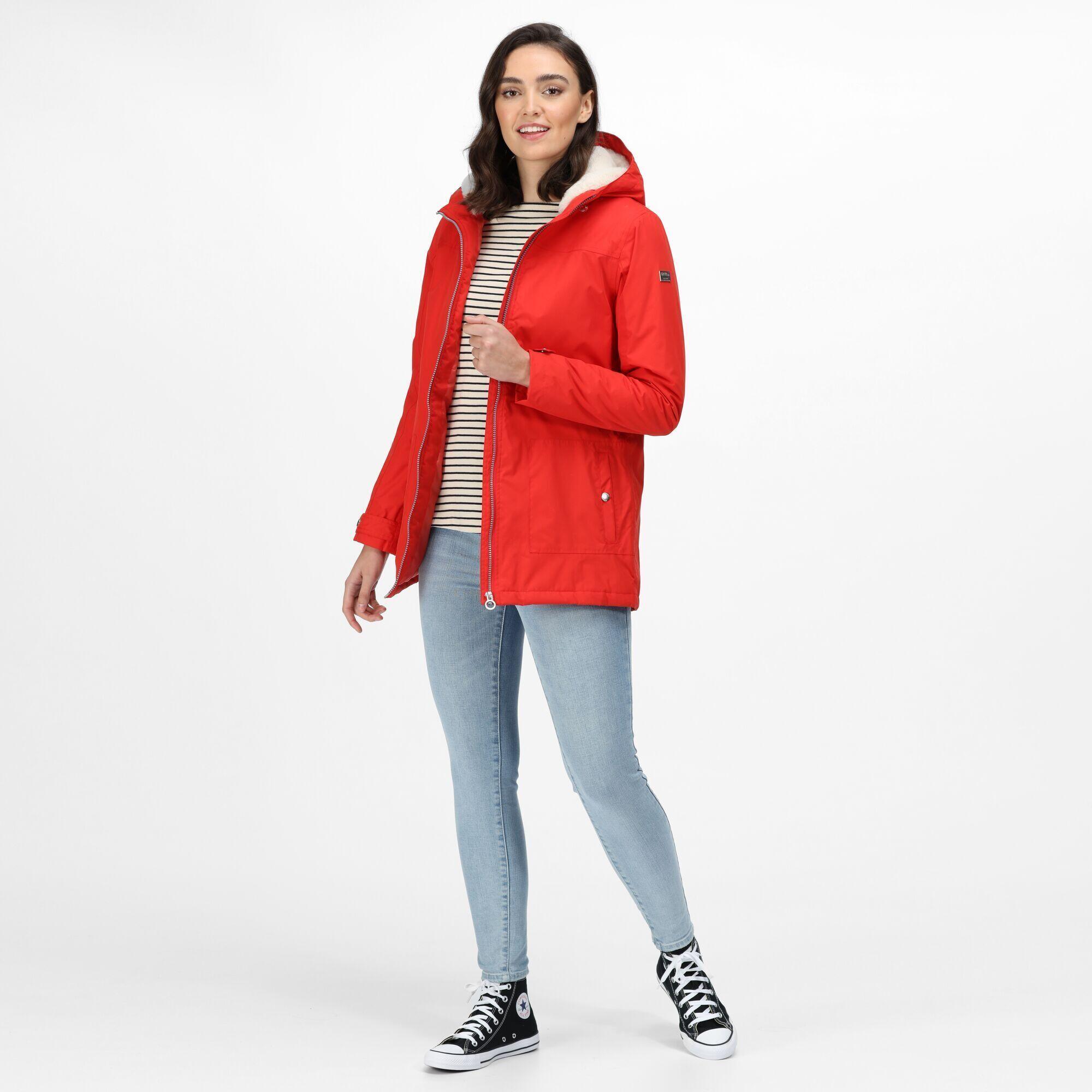 Womens/Ladies Bergonia II Hooded Waterproof Jacket (Molten Red) 1/5