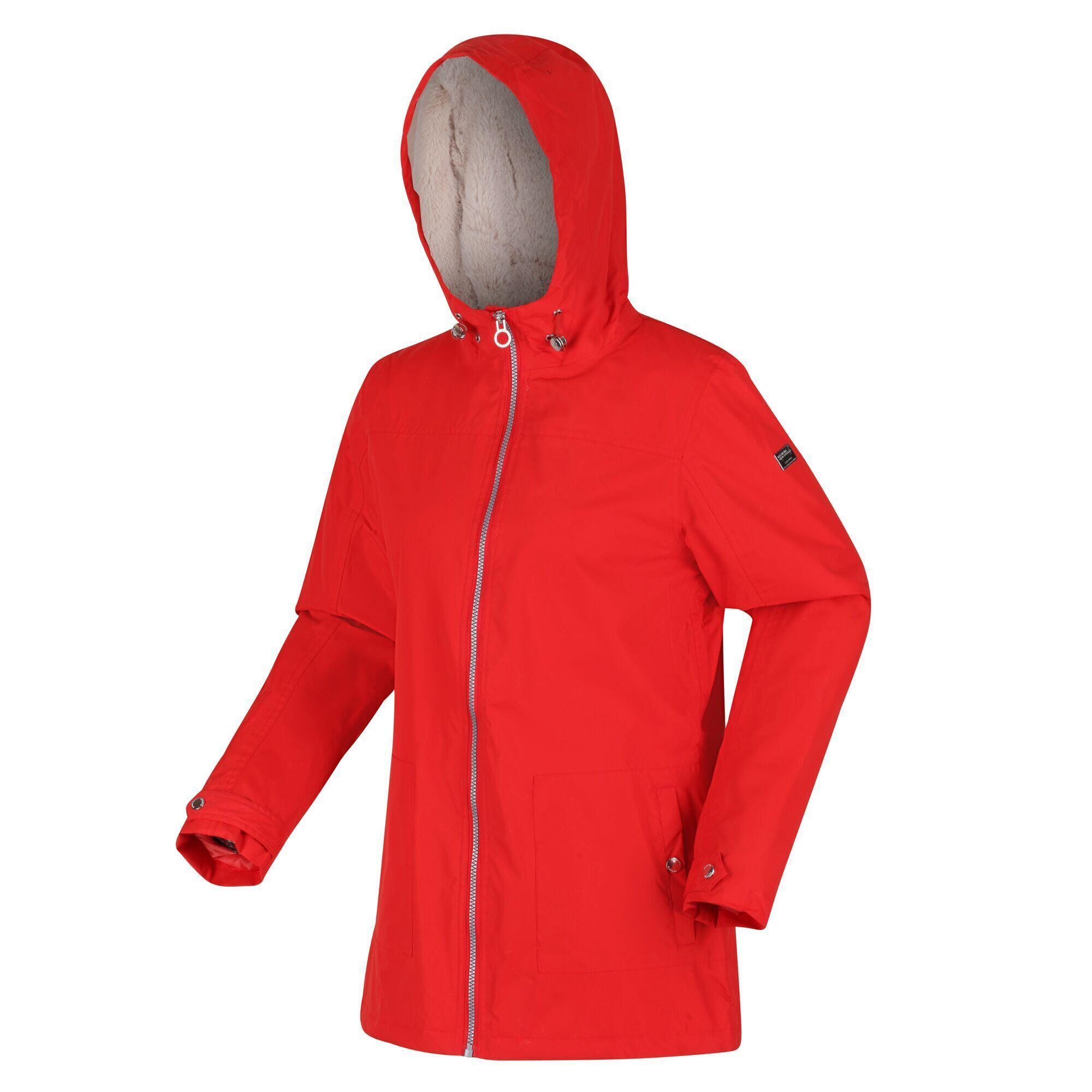 Womens/Ladies Bergonia II Hooded Waterproof Jacket (Molten Red) 4/5