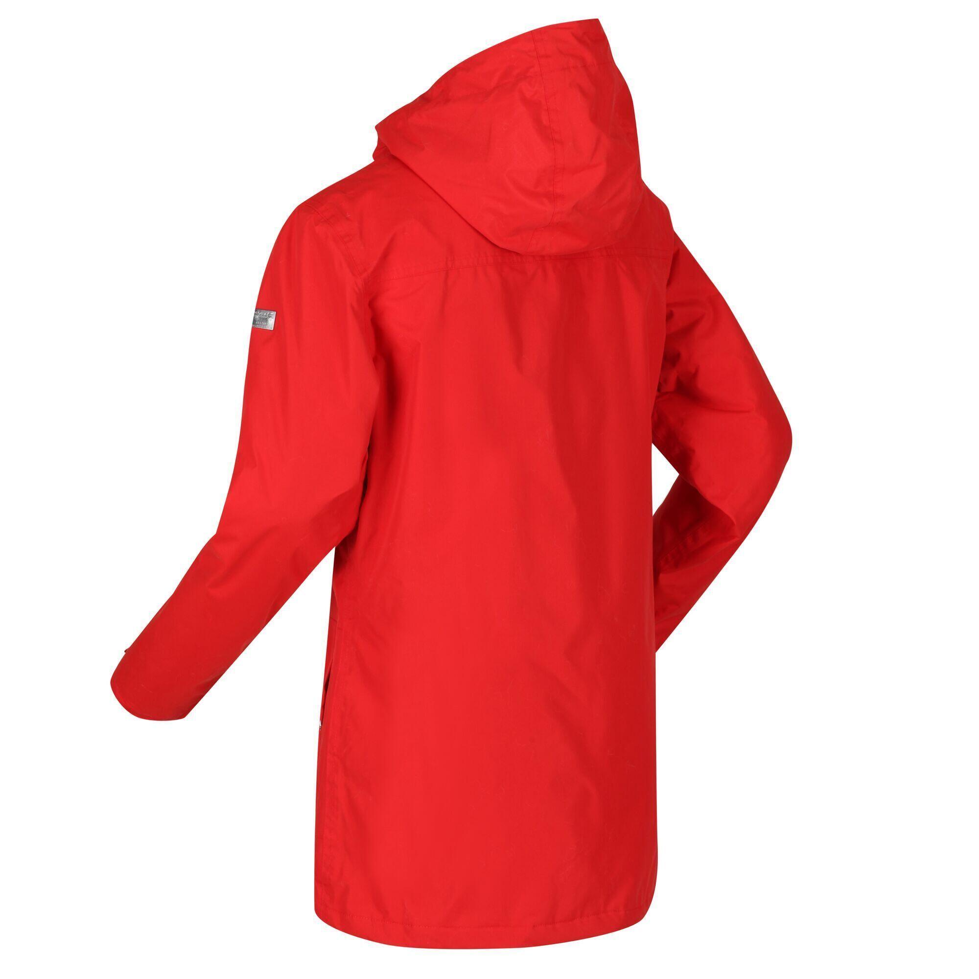 Womens/Ladies Bergonia II Hooded Waterproof Jacket (Molten Red) 3/5