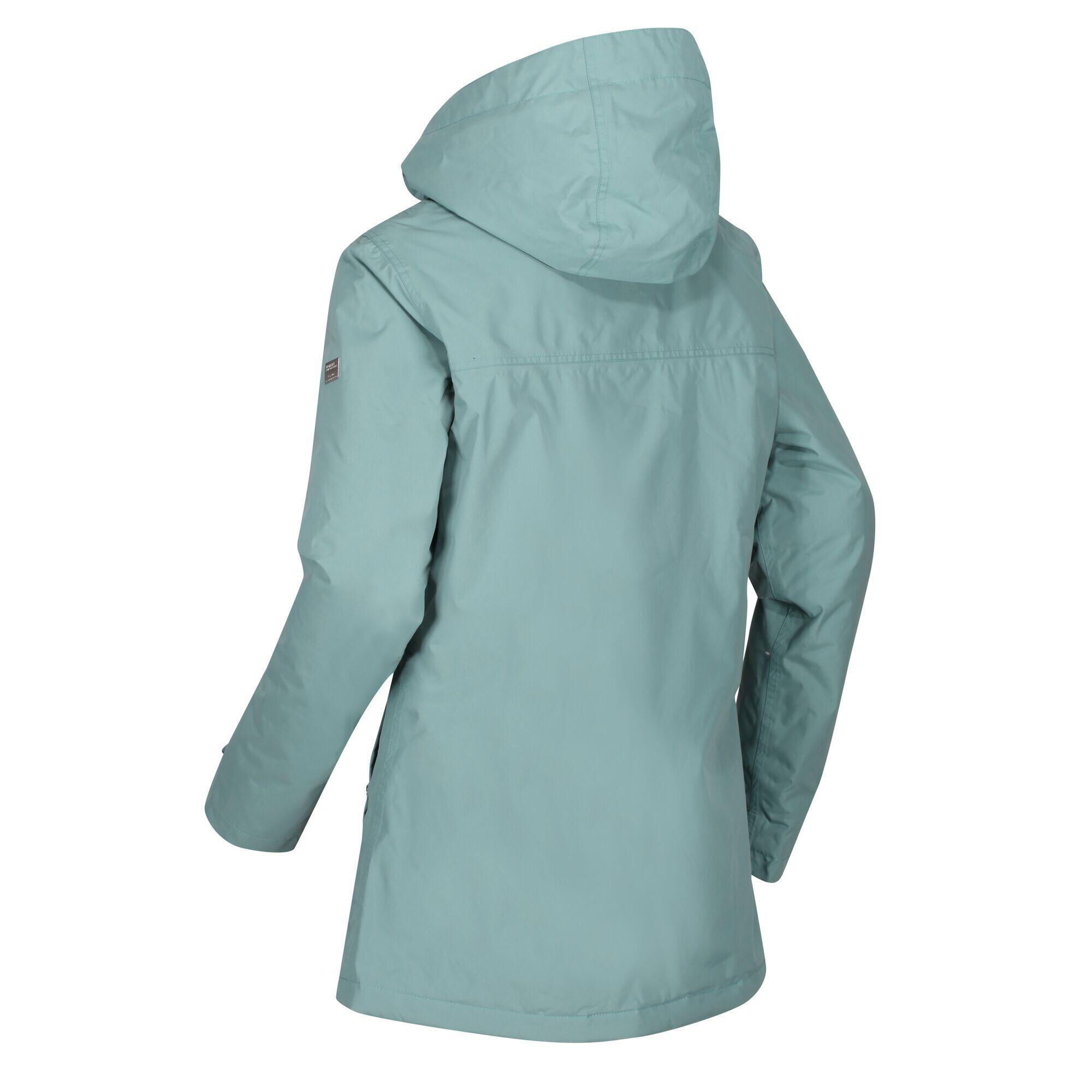 Womens/Ladies Bergonia II Hooded Waterproof Jacket (Ivy Moss) 4/5