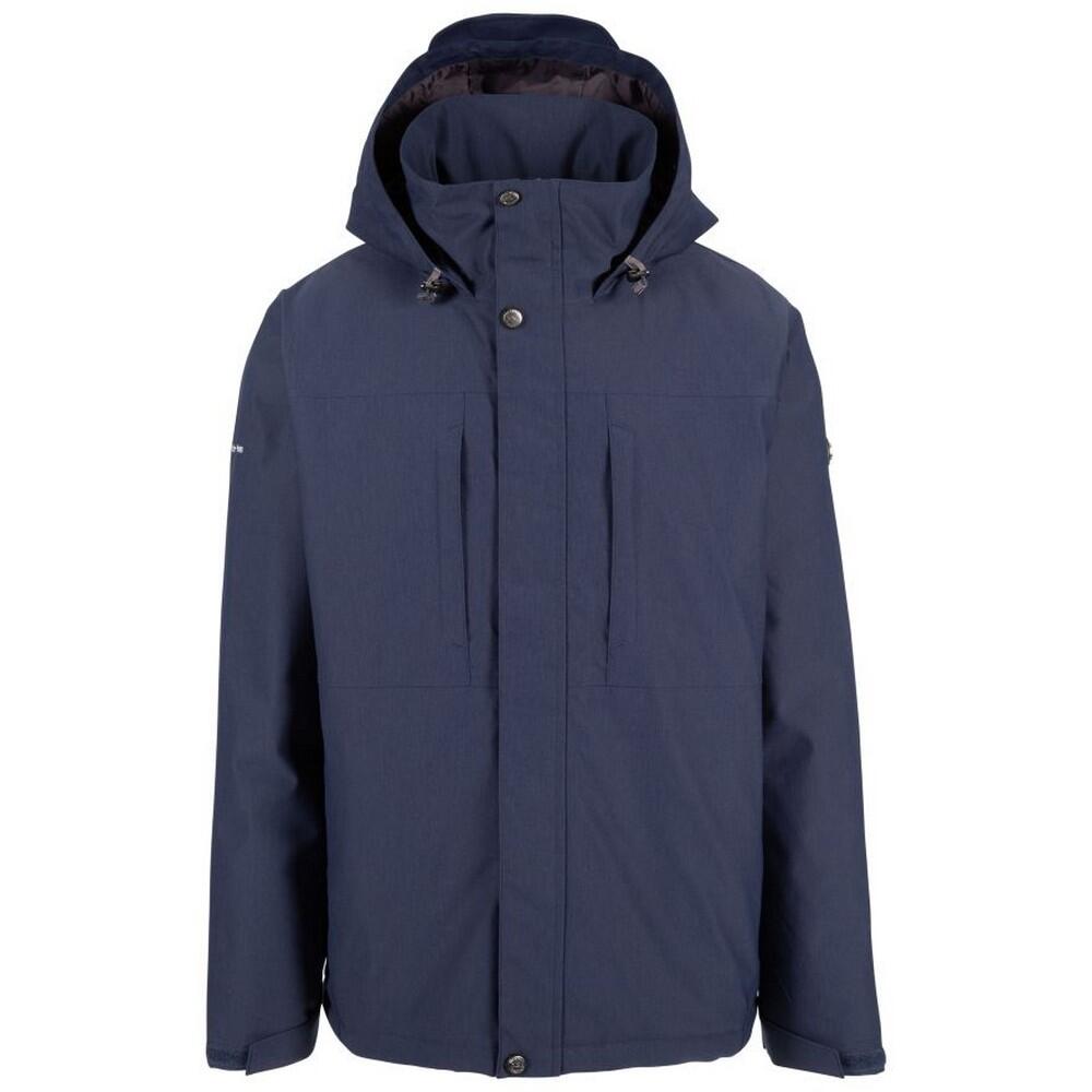 TRESPASS Mens Discott Waterproof Jacket (Navy)