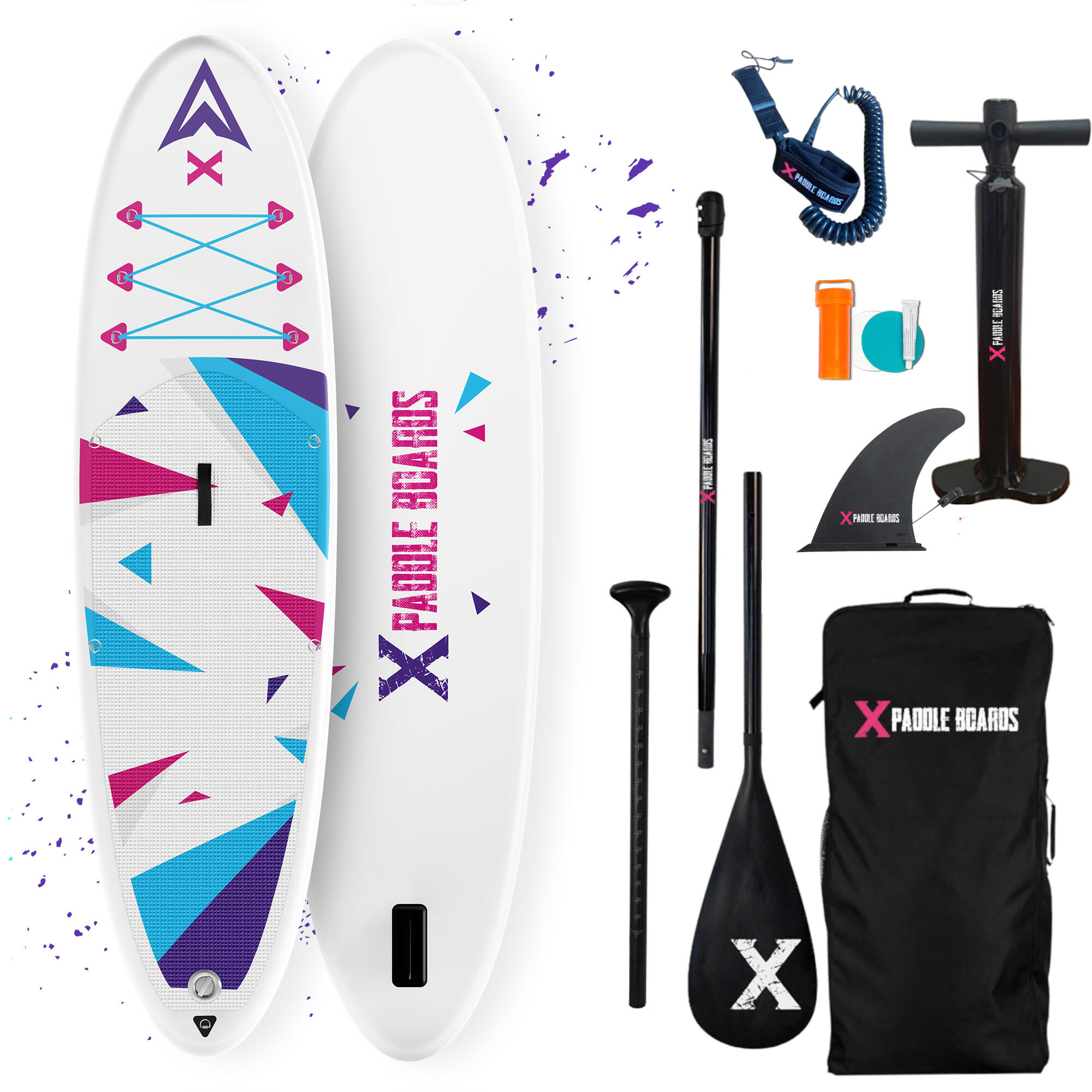 X Paddle Boards X-Fun Inflatable Paddle 320 x 82 x 15cm