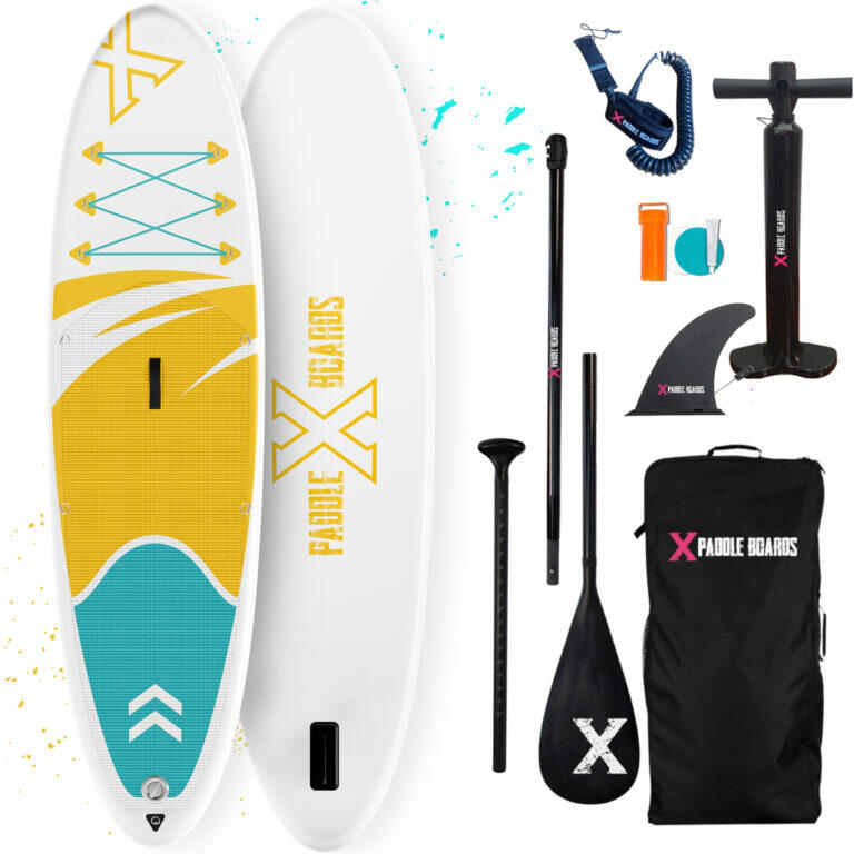 Tabla De Paddle Surf Hinchable Tiky-x 280 X 76 X 10cm - Amarillo/Verde