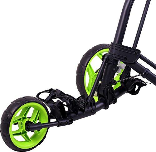 Rovic Rv2L 3 Wheel Golf Trolley charcoal/lime 3/4