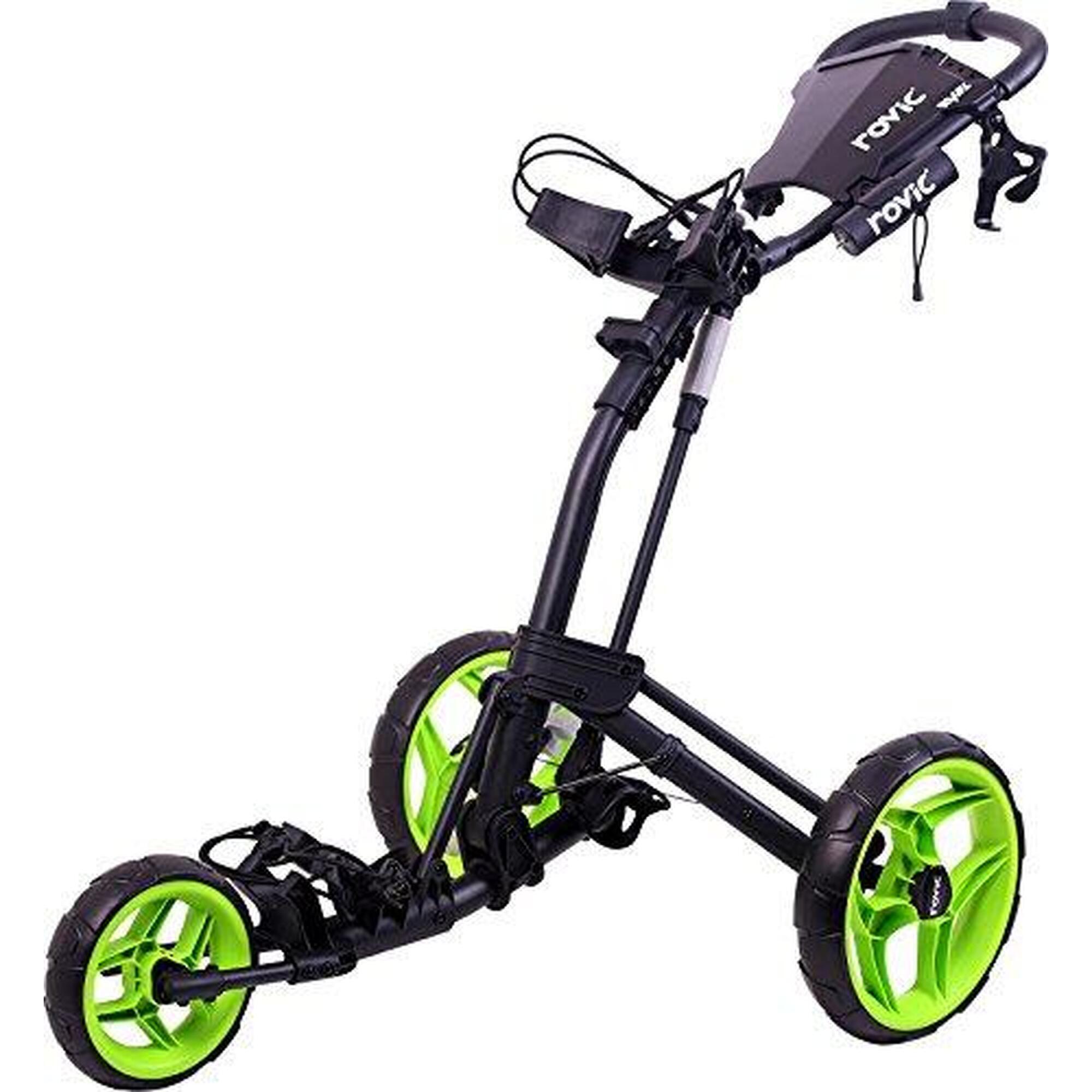 Rovic Rv2L 3 Wheel Golf Trolley charcoal/lime 1/4