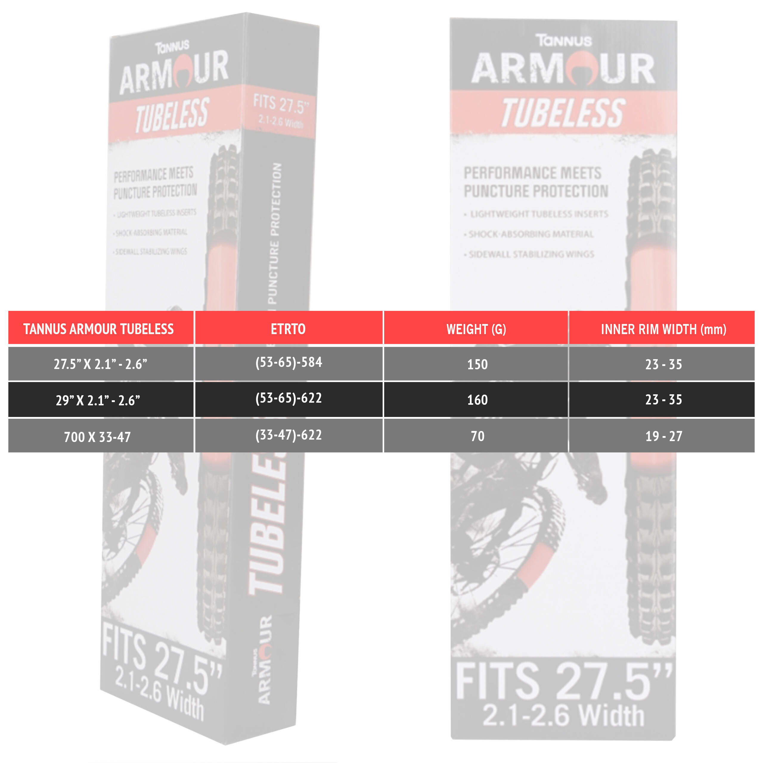 700(33-47) Tannus Tubeless | Protège jante pour pneu Gravel 5/5