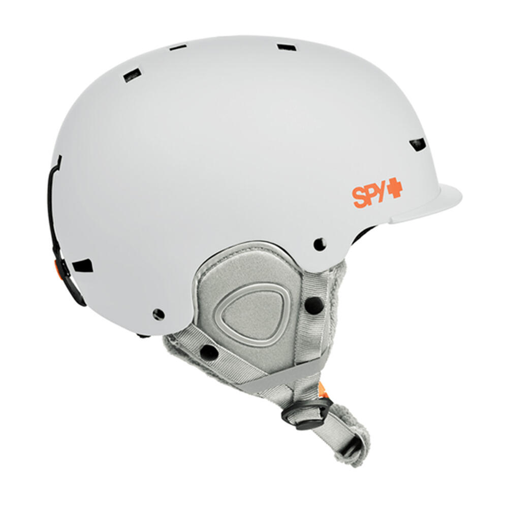 GALACTIC MIPS Unisex Snow Helmet - Matte White Light Grey 3/4