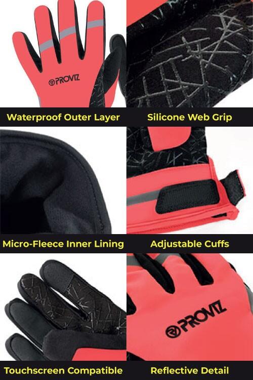 Proviz Classic Reflective Waterproof Cycling Gloves 5/7