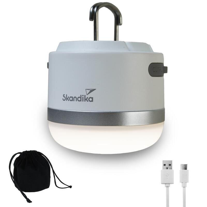 Campinglamp LED Tarfala - USB - 110h - oplaadbaar - dimbaar - powerbank - wit