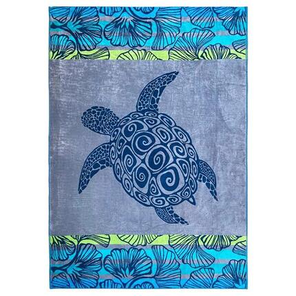 Serviette de plage éponge velours Jacquard Camada 140x180 400g/m²