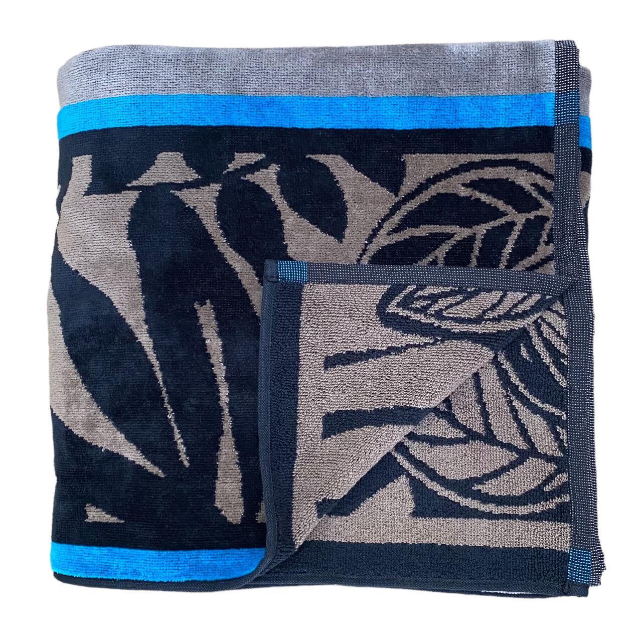 Serviette de plage XL éponge velours Jacquard - Escondido - 140x180cm - 400g/m² 4/4