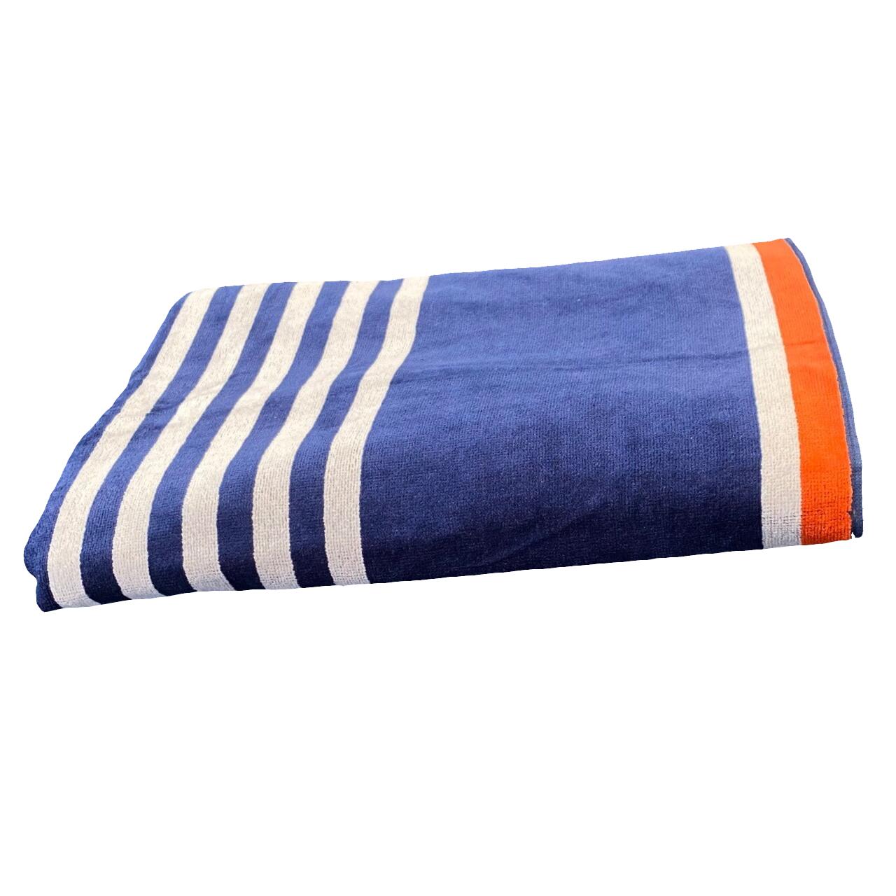 Serviette de plage XL éponge velours Jacquard - Cliffe - 140x180cm - 400g/m² 3/3
