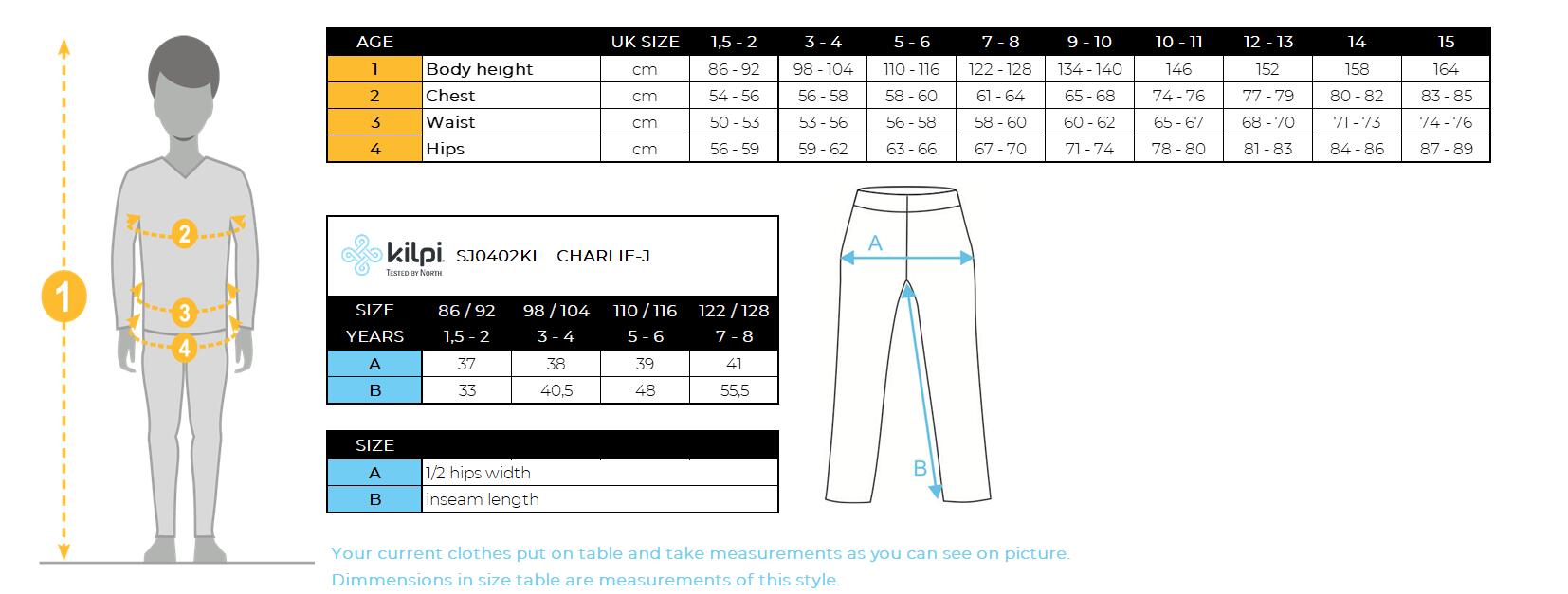 Pantalon ski enfant Kilpi CHARLIE-J 4/5