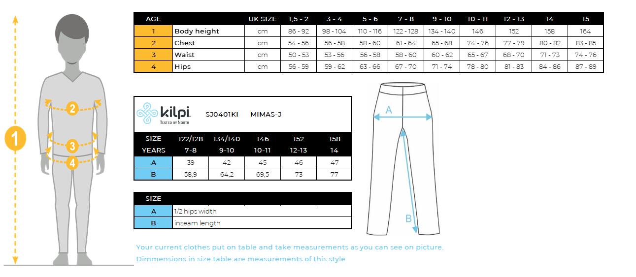 Pantalon de ski enfant Kilpi Mimas 3/3