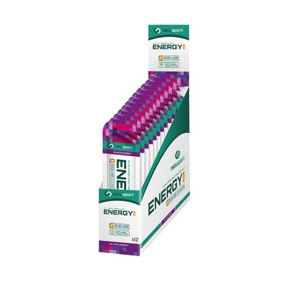 Energy Gel - Gel énergétique avec électrolytes - Cassis - 12 pièces