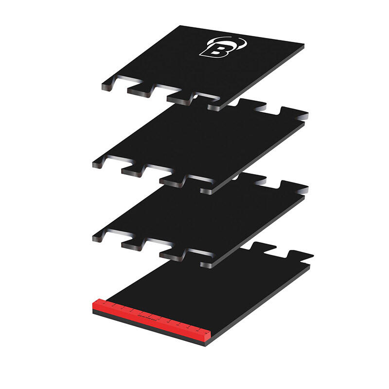 BULL'S Dart Mat, Puzzle Matte, Schaumstoff, inkl. Oche, 2,37 Meter 2/3