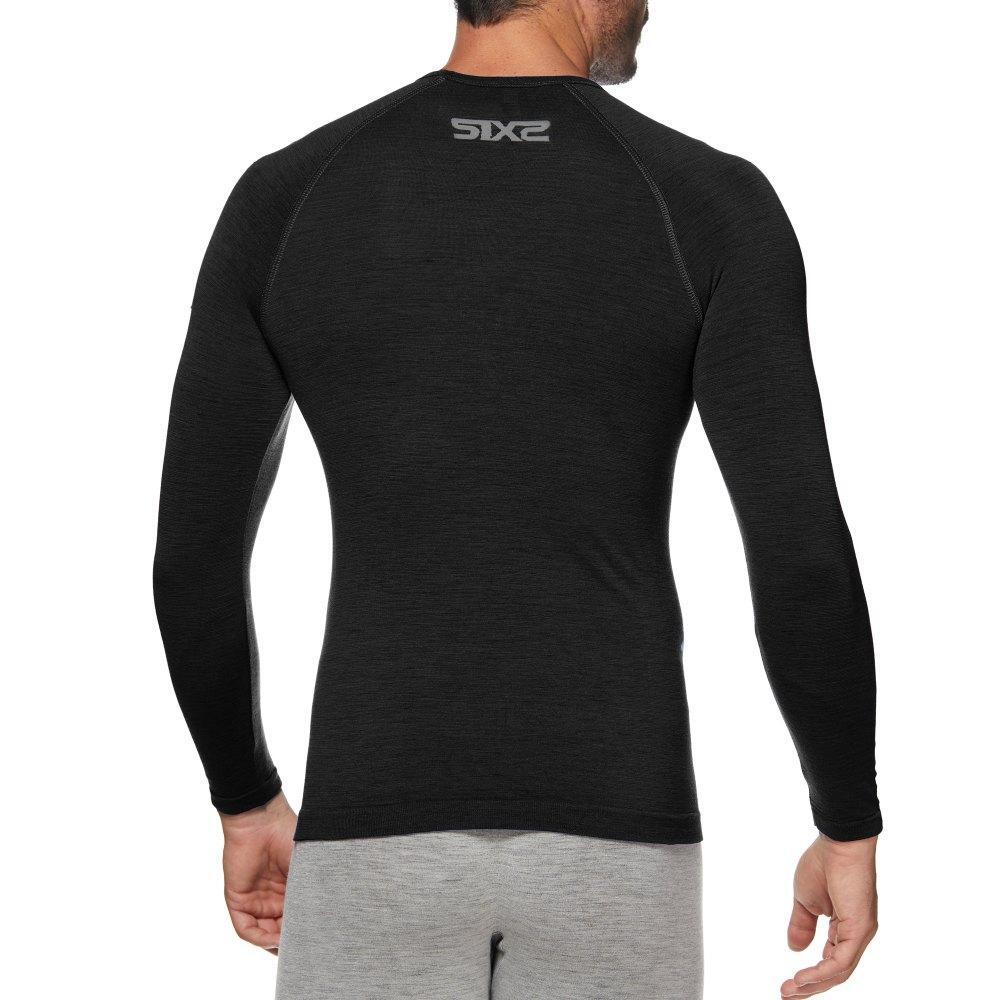 Camiseta interior de manga larga SIXS TS2 MERINOS Negro 5/6