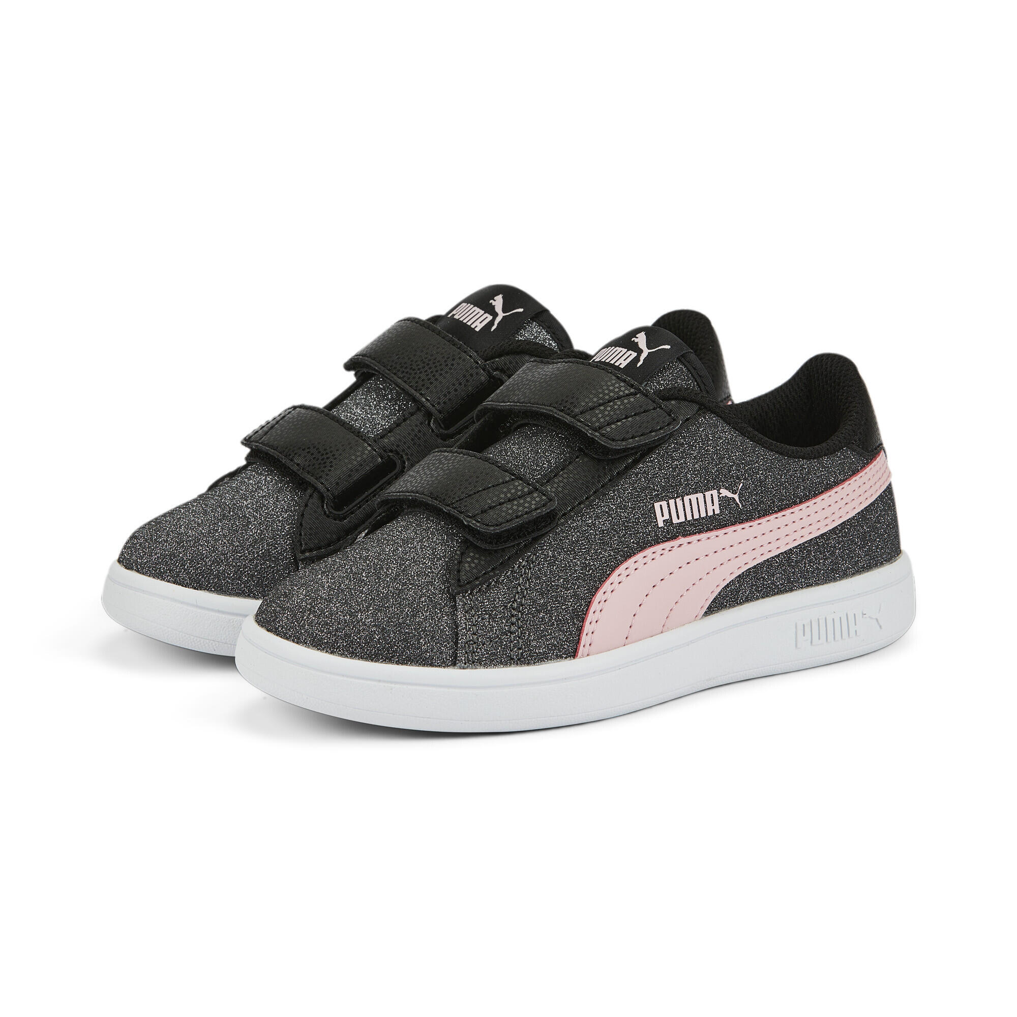 Puma - Basket Puma Smash V2 Glitz Glam Pour Petite Fille Puma - Baskets - Gris|rose - Decathlon