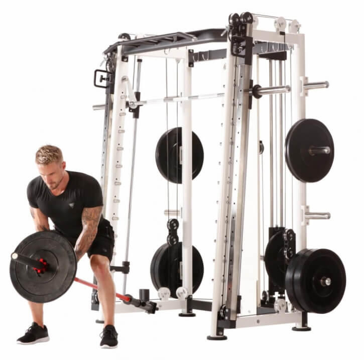 Station de musculation MAXXUS Smith Power Pro compacte noire/blanche 7/7
