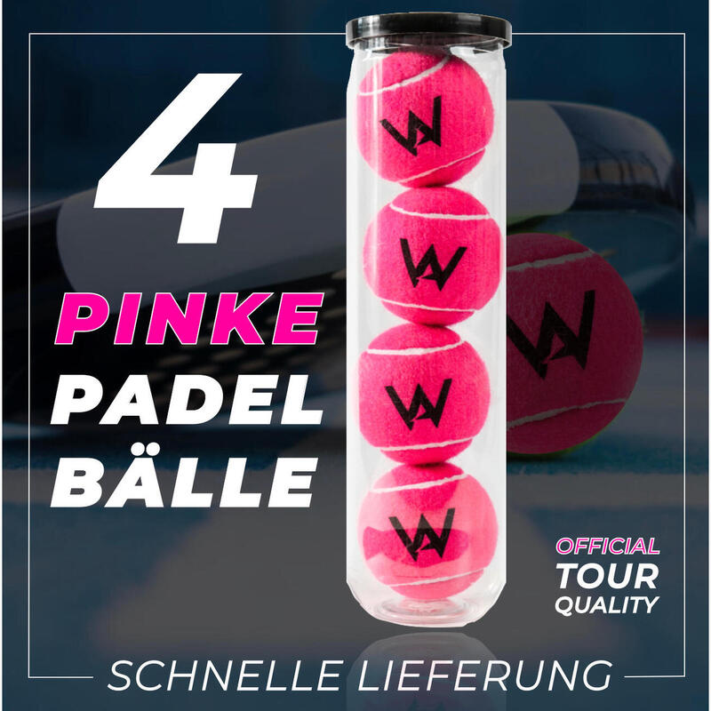 PADEL BALL - PINKER TURNIER PADEL BALL 4 STÜCK