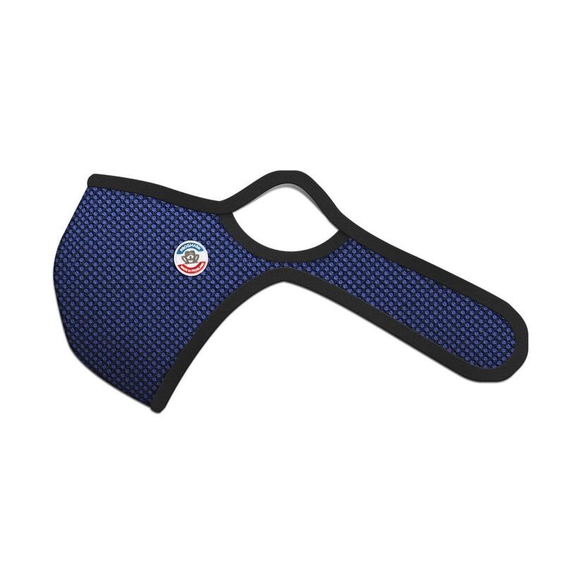 Masque antipollution vélo Frogmask bleu taille XL - 1 filtre FFP2 inclus