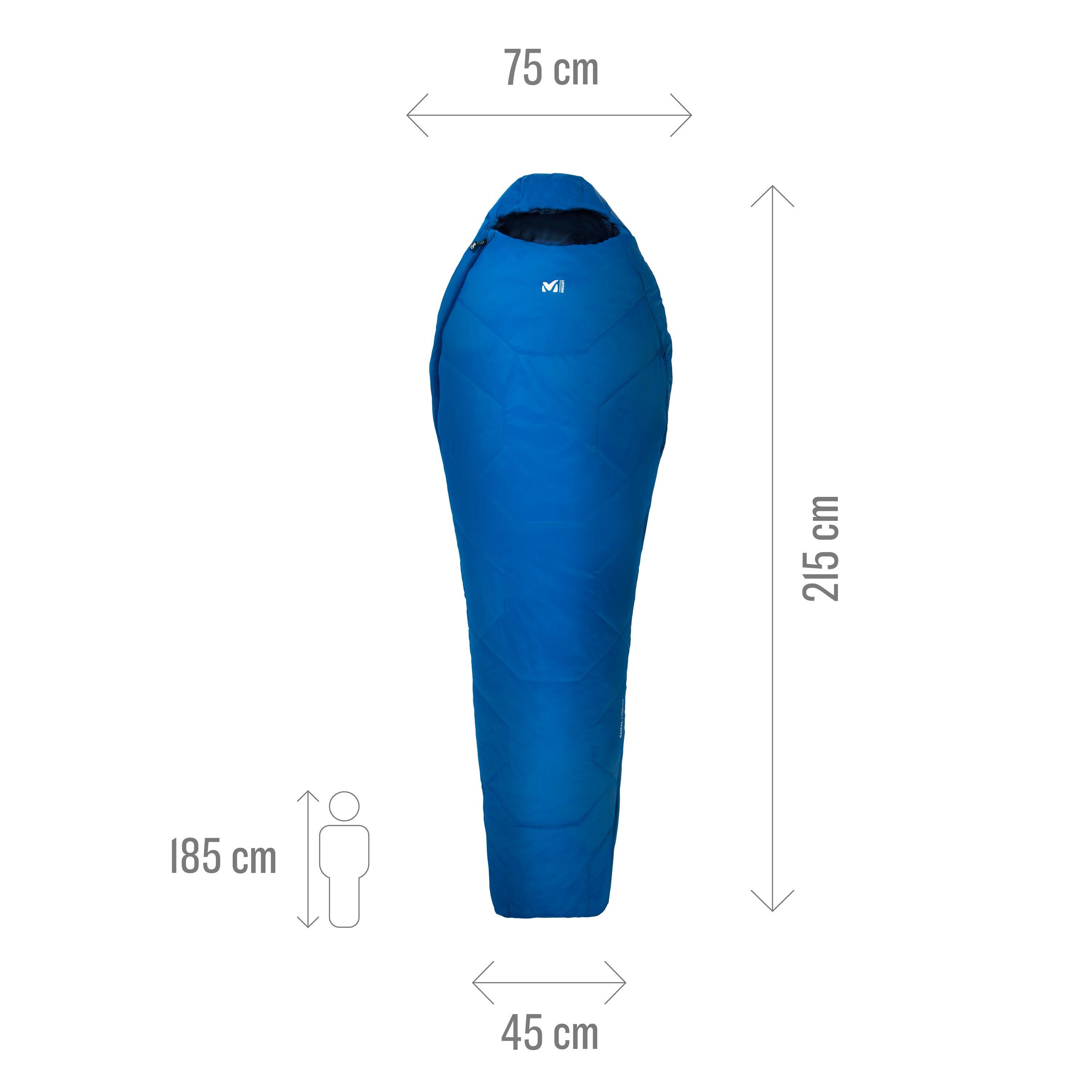 Sac de couchage Randonnée - Trekking Unisexe BAIKAL 750 REG  Droit 4/5