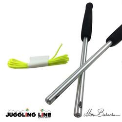 Baguette pour Diabolo - Mister Babache - Prime - Aluminium - Manche Noir